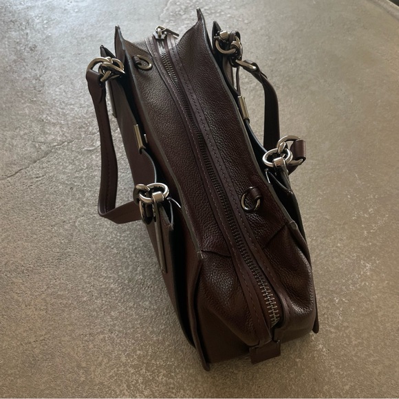 Coach Dreamer 36 Pebbled Satchel in Oxblood Leather - Picture 8 of 13